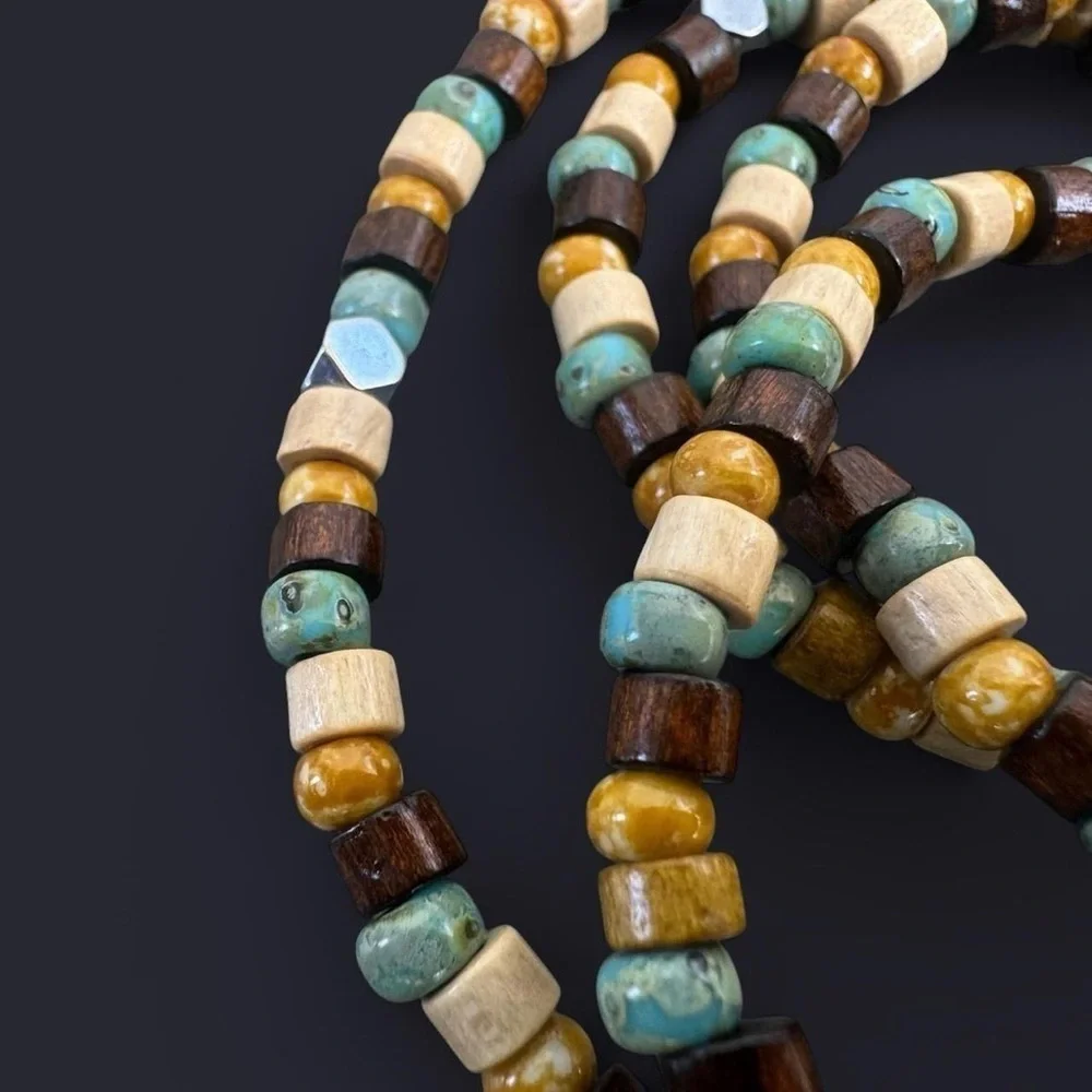 Rowan Boho Long Bead Necklace